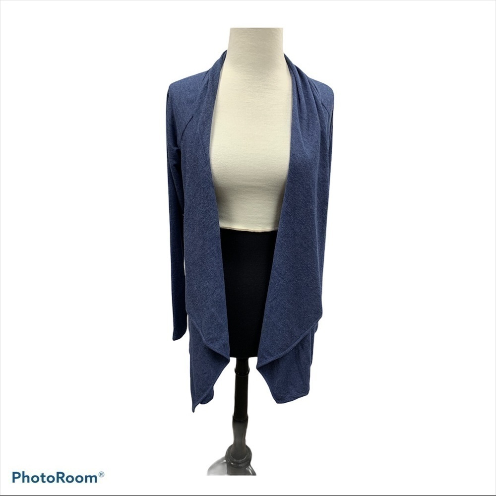 Women’s the limited blue open front Small sweater NWT
